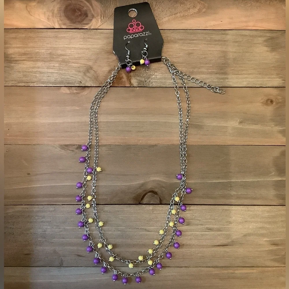 ❄️ Paparazzi | Multicolor Beaded Necklace Set with Earrings